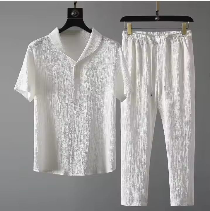 Men's Summer Pants Track Suits Set