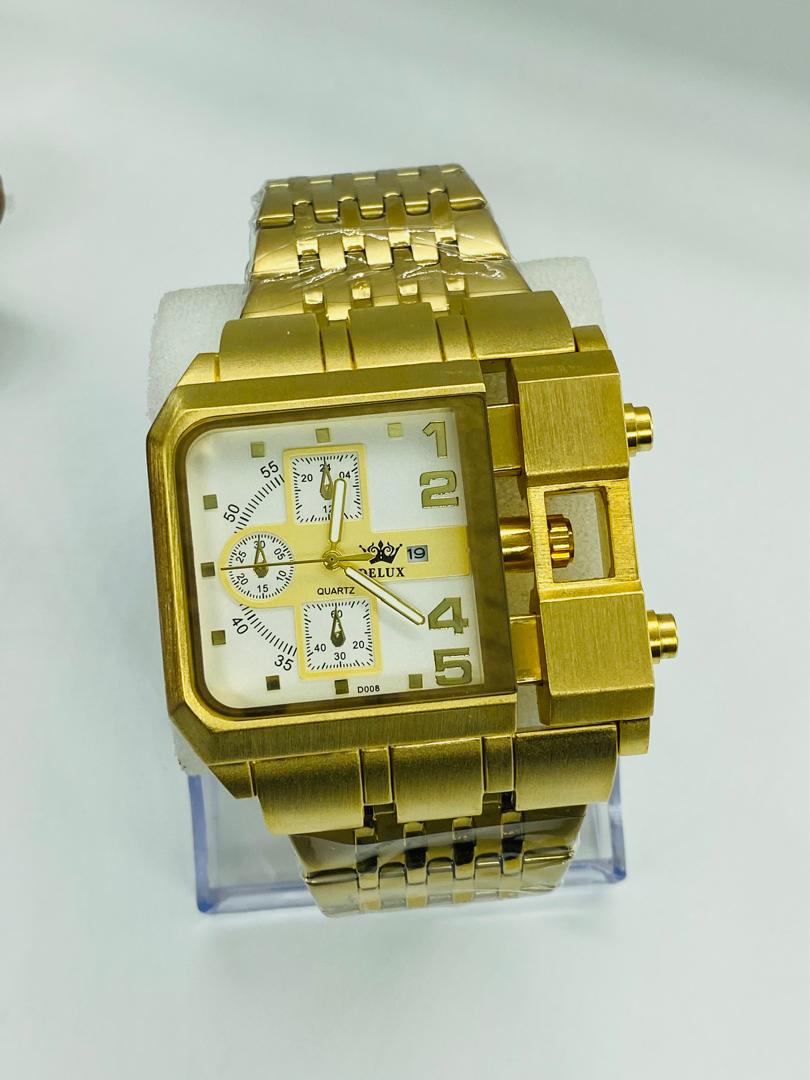 Montre Homme DELUX Full Gold – Élégance et Prestige
