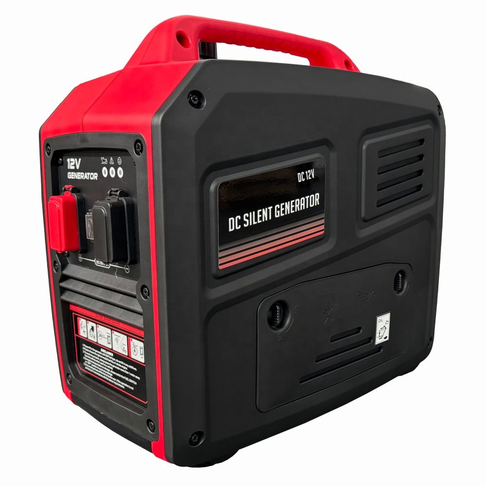 Générateur Électrique Portable à Essence pour Camping et Caravane – Moteur 80i, Réservoir de 6 L, Onduleur Silencieux, Sortie 12 V CC, Modèle AC.501.042.01