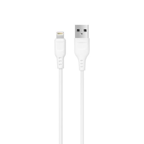 Denmen D02L Lightning Cable 2.4A Red