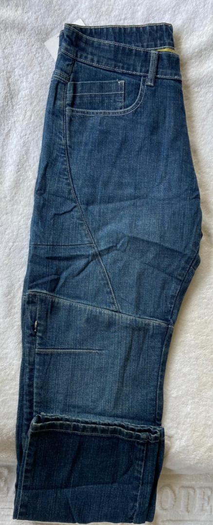 Pantalon en jean utilitaire avec coutures renforcées